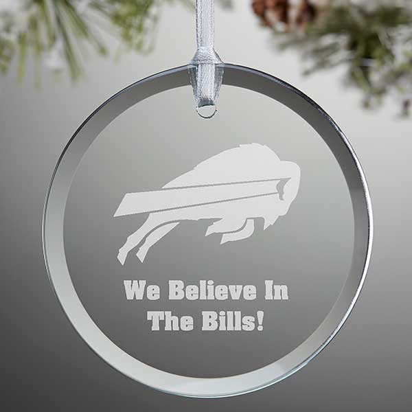 NFL Buffalo Bills Personalized Glass Ornaments - 33708