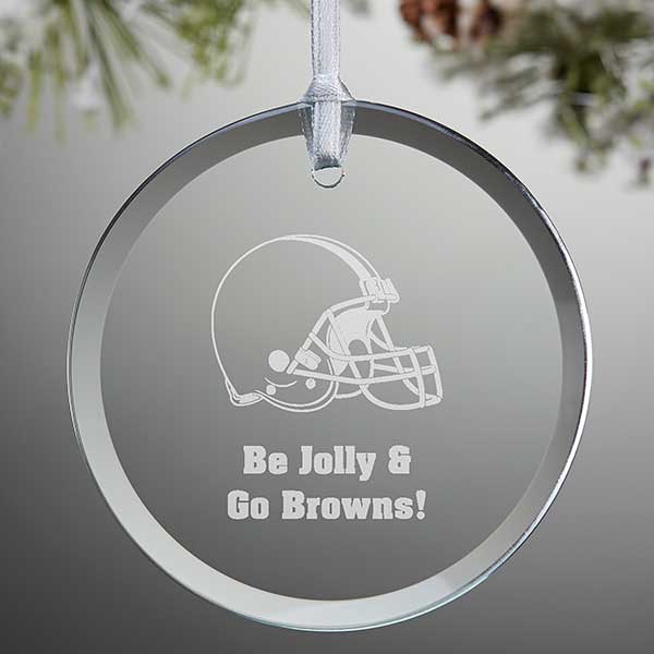 NFL Cleveland Browns Personalized Glass Ornaments - 33712