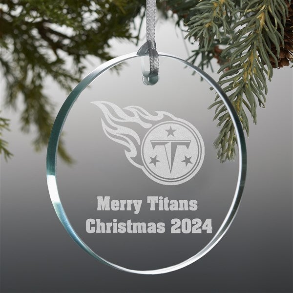 NFL Tennessee Titans Personalized Glass Ornaments - 33744