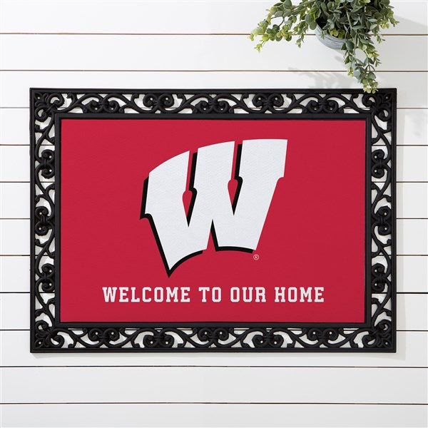 NCAA Wisconsin Badgers Personalized Doormats - 33753