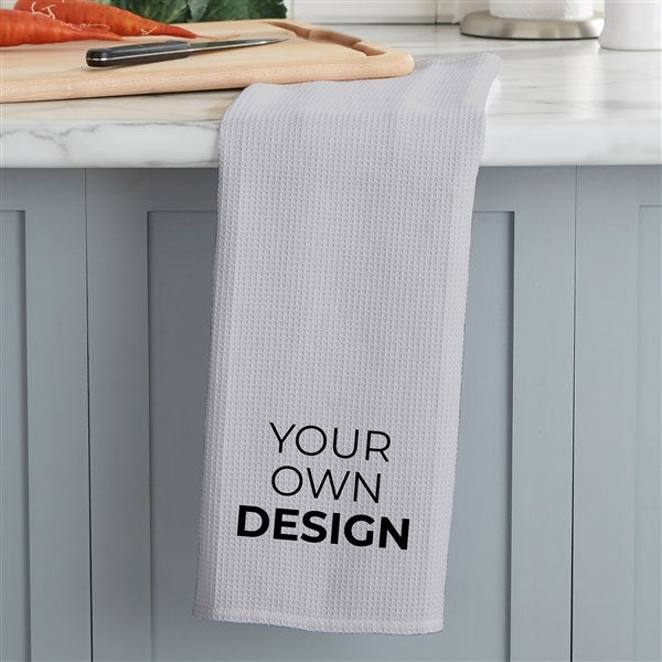 Design Your Own Personalized Waffle Weave Kitchen Towel  - 33757