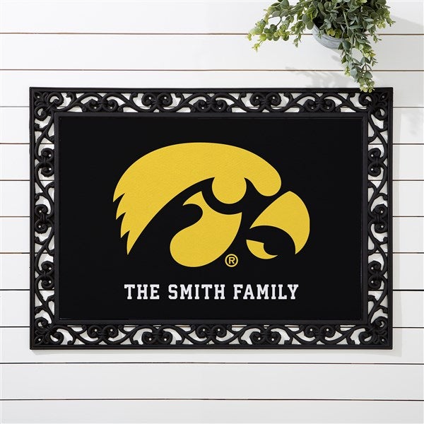 NCAA Iowa Hawkeyes Personalized Doormats - 33791