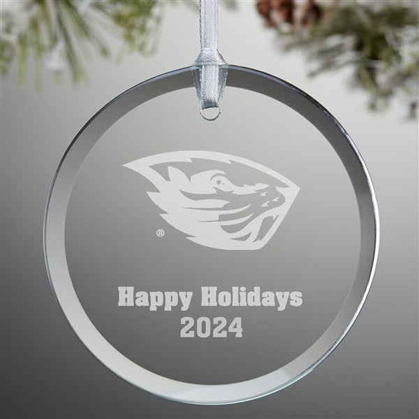 NCAA Oregon State Beavers Personalized Glass Ornaments - 33821
