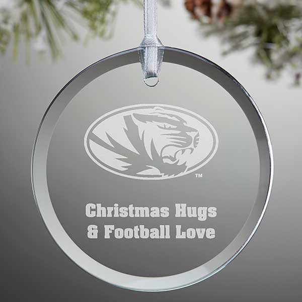 NCAA Missouri Tigers Personalized Glass Ornaments - 33832