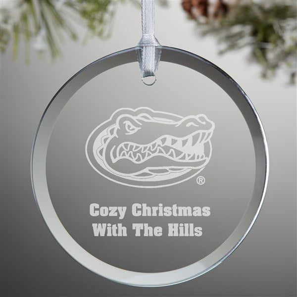 NCAA Florida Gators Personalized Glass Ornaments - 33850