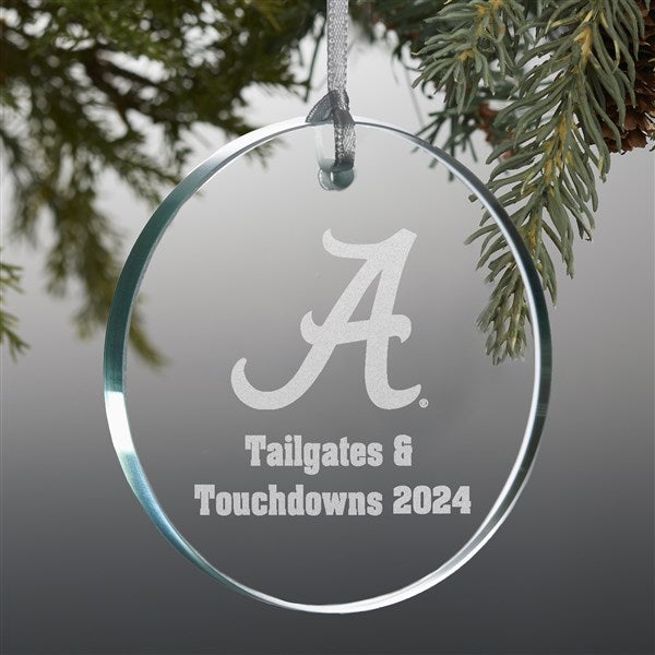 NCAA Alabama Crimson Tide Personalized Glass Ornaments - 33857