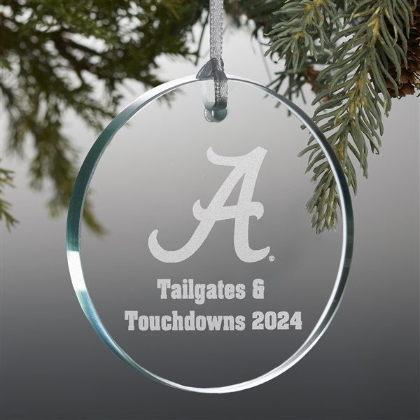 NCAA Alabama Crimson Tide Personalized Glass Ornaments - 33857