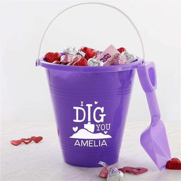 I Dig You Personalized Plastic Beach Pail & Shovel - 33883