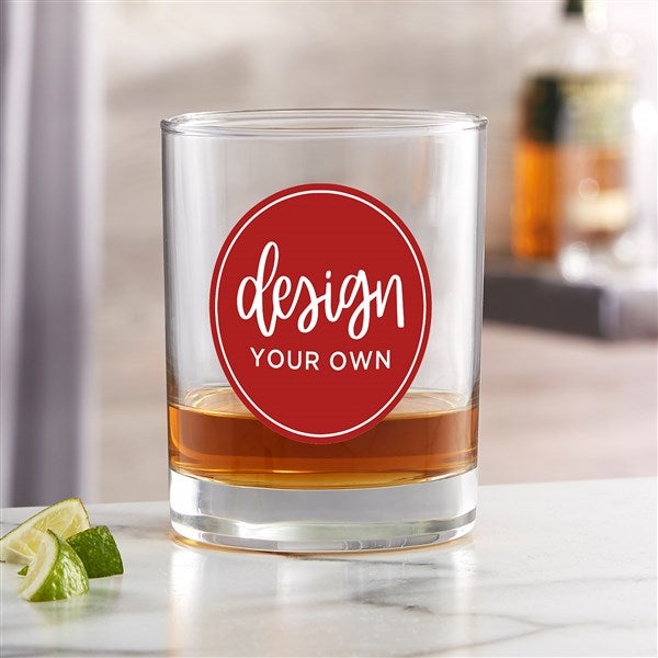 Design Your Own Personalized Whiskey Glass  - 33915