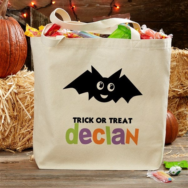 Halloween Character Personalized Canvas Tote Bags - 33943