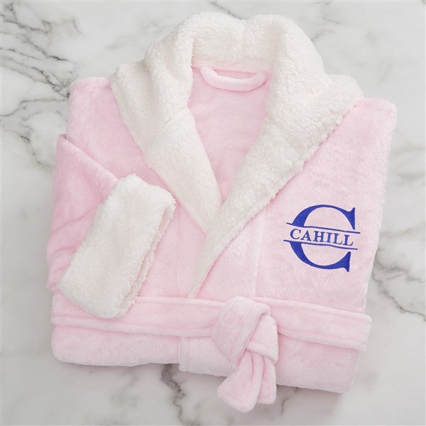 Lavish Last Name Personalized Luxury Hooded Fleece Robes - 33973