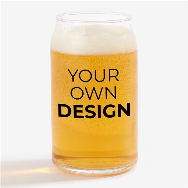 Design Your Own Personalized 16oz. Beer Can Glass  - 33981