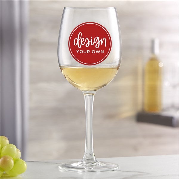 Design Your Own Personalized White Wine Glass - 33984