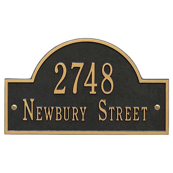 Custom Home Address Plaque - Metal - 3400D