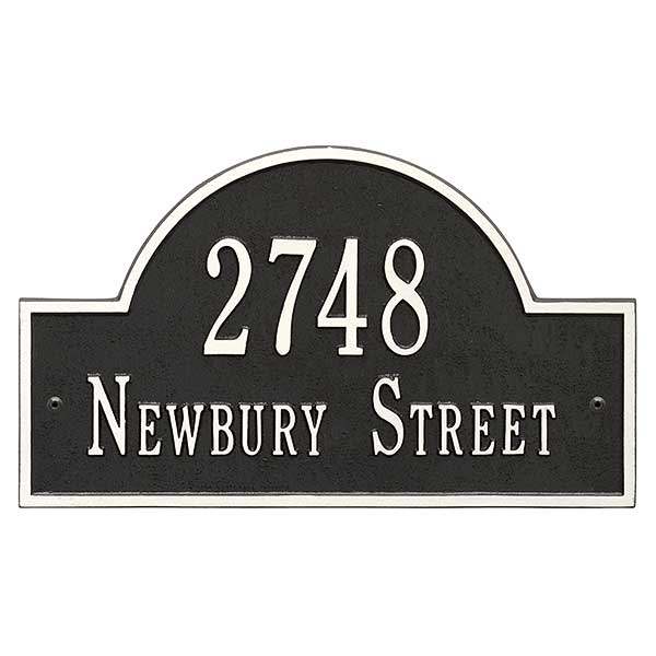 Custom Home Address Plaque - Metal - 3400D