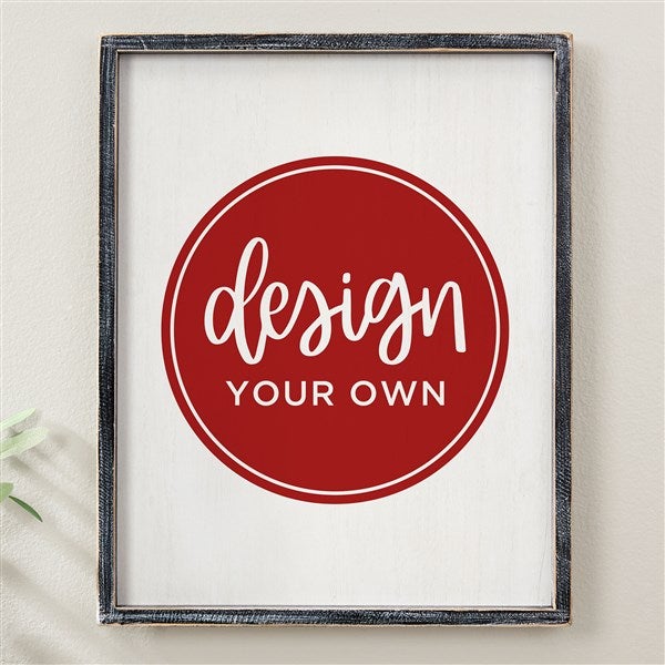 Design Your Own Personalized 14x18 Barnwood Frame Wall Art - 34042