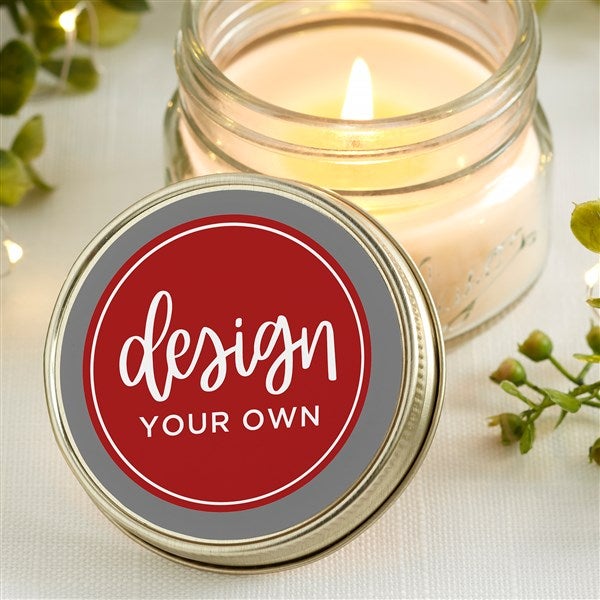 Design Your Own Personalized Mason Jar Candle Favors - 34049