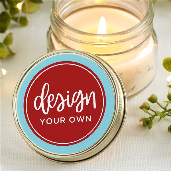 Design Your Own Personalized Mason Jar Candle Favors - 34049