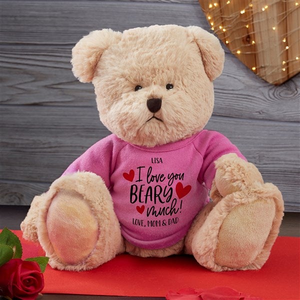I Love You Beary Much Personalized Teddy Bear  - 34092