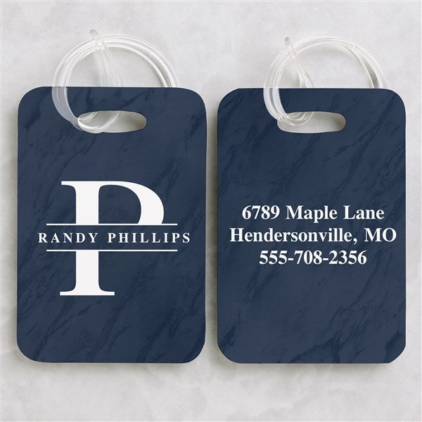 Lavish Last Name Personalized Luggage Tag 2 Pc Set  - 34115