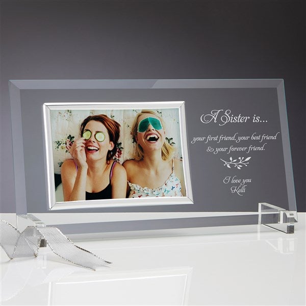 A Sister Is... Personalized Glass Frame  - 34132