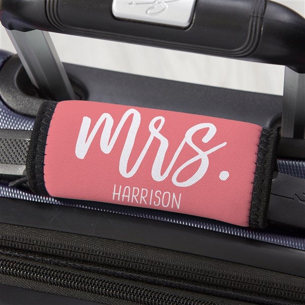 Mr. & Mrs. Personalized Luggage Handle Wrap  - 34138