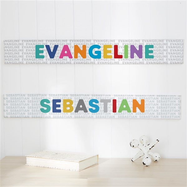Vibrant Name Personalized Wooden Signs - 34146