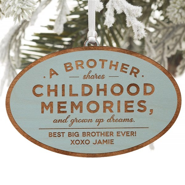 Special Brother Personalized Wood Ornament - 34149