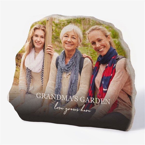 Photo & Message For Her Personalized Standing Garden Stone - 34165