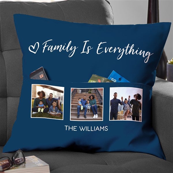 Photo Collage For Family Personalized Pocket Pillow - 34167