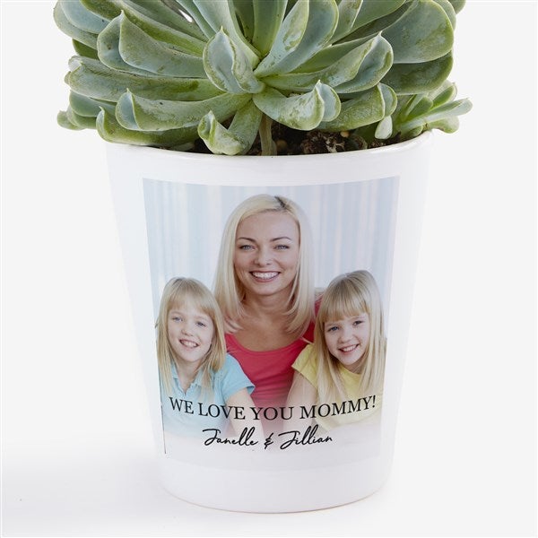 Photo & Message For Her Personalized Mini Flower Pot  - 34173