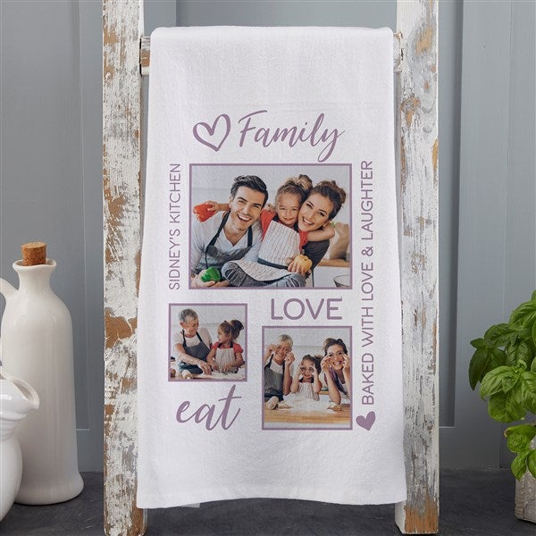 Photo Collage For Her Personalized Flour Sack Towel  - 34176