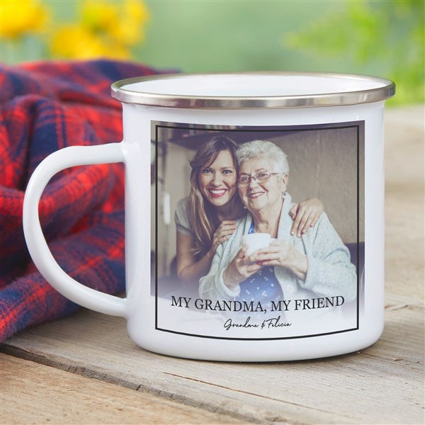 Photo Message For Her Personalized Enamel Mug  - 34185