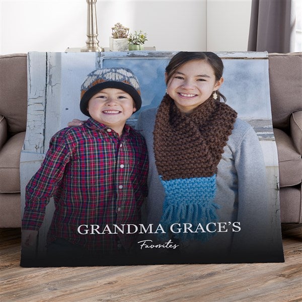 Photo & Message For Her Personalized Blankets - 34194