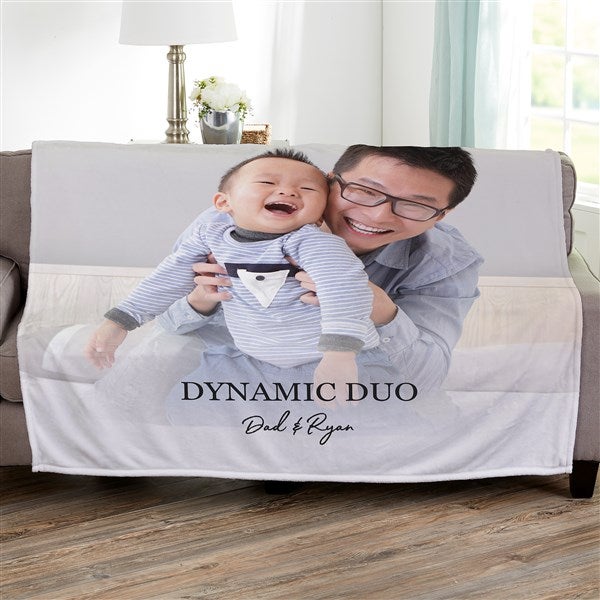 Photo & Message For Him Personalized Blankets  - 34196