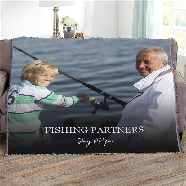 Photo & Message For Him Personalized Blankets  - 34196