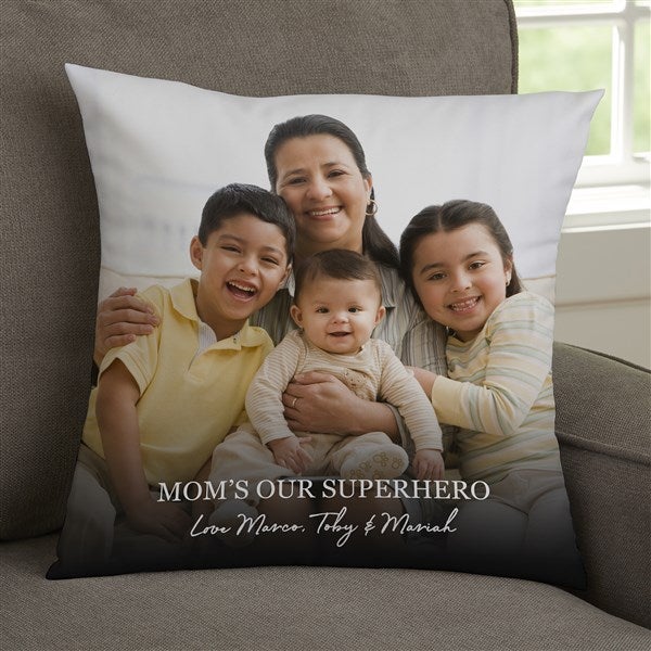 Photo & Message For Her Personalized Throw Pillows - 34198