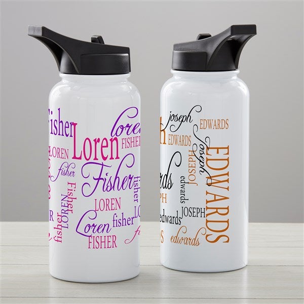 Signature Style Personalized Double-Wall Vacuum Insulated Water Bottle - 34247