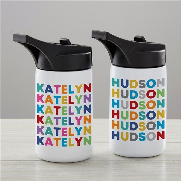 Vibrant Name Personalized Double-Wall Vacuum Insulated Water Bottles - 34253