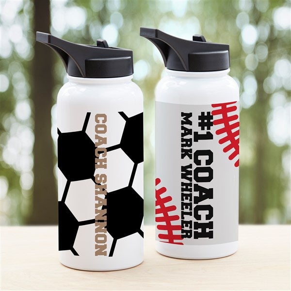 Classic Sports Personalized Double-Wall Vacuum Insulated Water Bottle - 34271