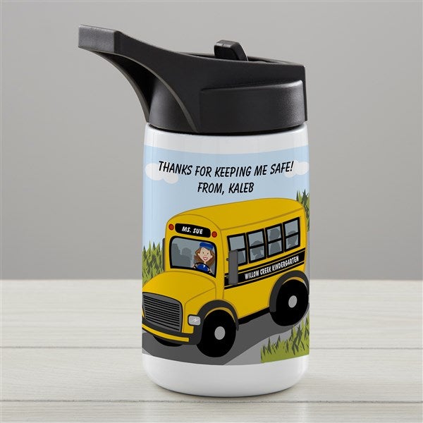 Bus Driver Personalized Double-Wall Vacuum Insulated Water Bottle  - 34273