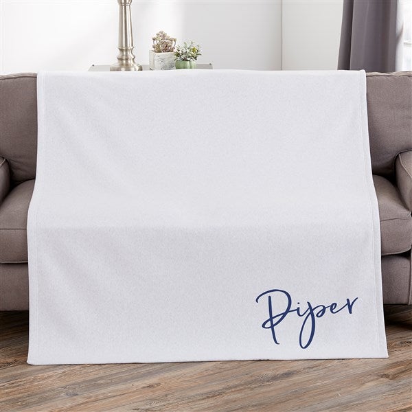 Trendy Script Personalized Blankets - 34328