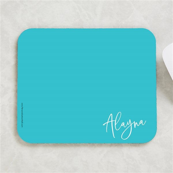 Trendy Script Personalized Mouse Pad - 34333