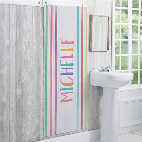 Watercolor Brights Personalized Bath Towels - 34336