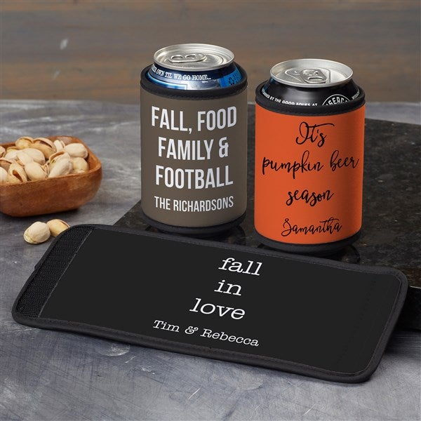 Fall Expressions Write Your Own Personalized Can & Bottle Wrap  - 34360