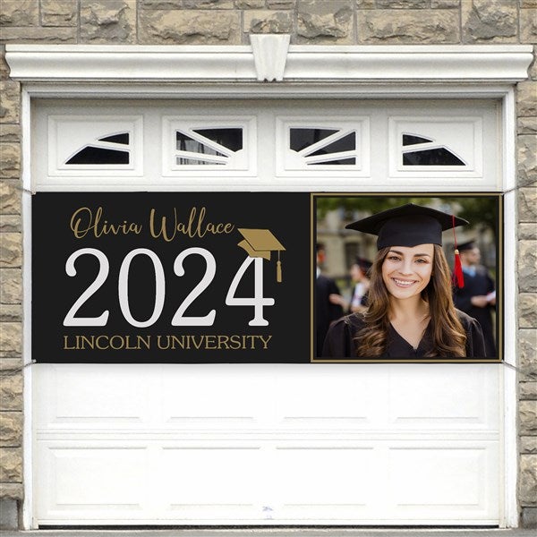 Classic Graduation Personalized Photo Banner  - 34425