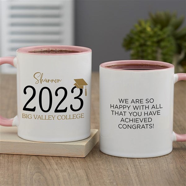 Classic Graduation Personalized Coffee Mugs - 34429