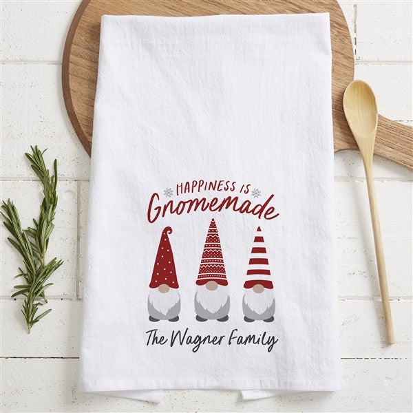 Gnome Personalized Flour Sack Towel - 34449