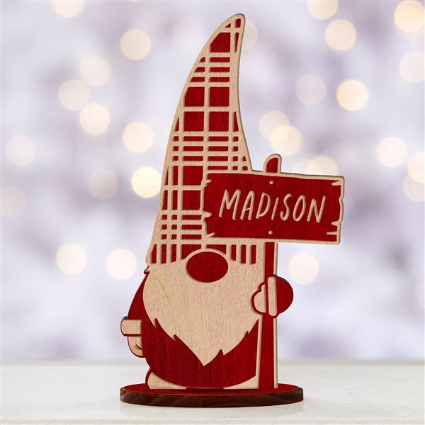 Personalized Wooden Christmas Gnomes - 34452