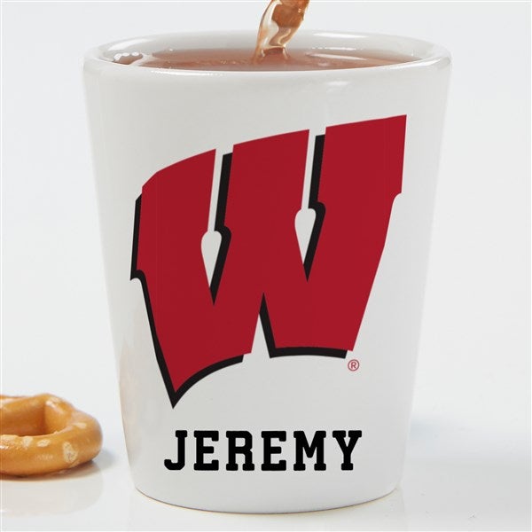 NCAA Wisconsin Badgers Personalized Shot Glass  - 34453